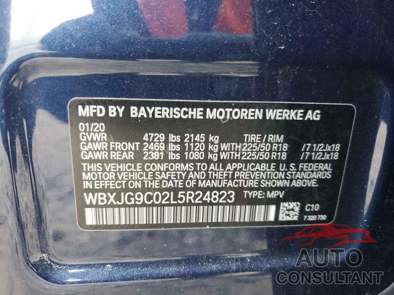 BMW X1 2020 - WBXJG9C02L5R24823