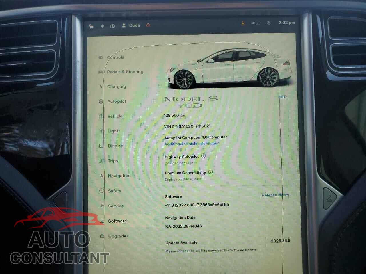 TESLA MODEL S 2015 - 5YJSA1E2XFF115821
