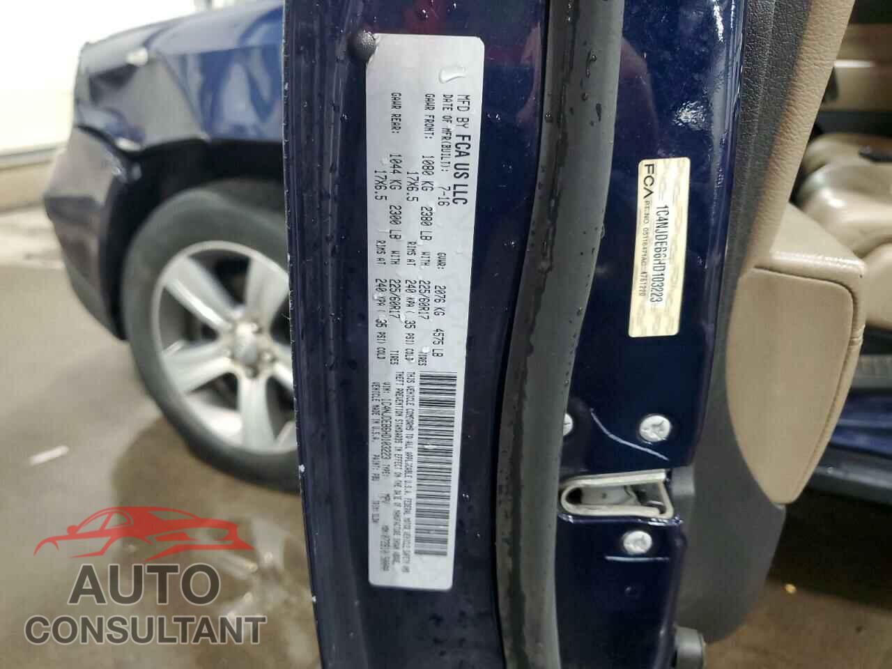 JEEP COMPASS 2017 - 1C4NJDEB6HD103223