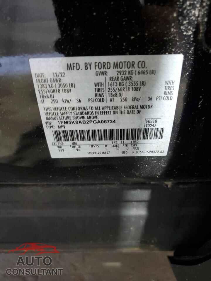 FORD EXPLORER 2023 - 1FM5K8AB2PGA06734