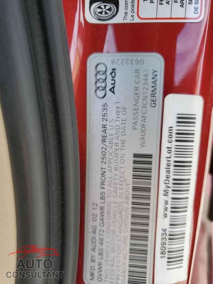 AUDI A6 2012 - WAUDFAFC3CN123447