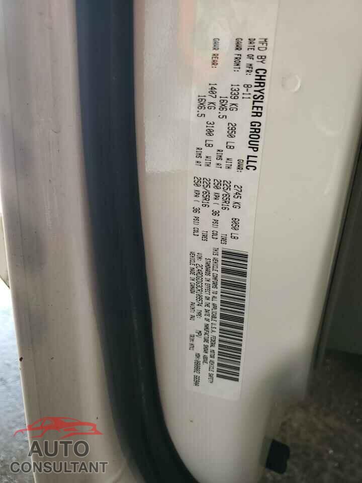 DODGE CARAVAN 2012 - 2C4RDGDG3CR109574