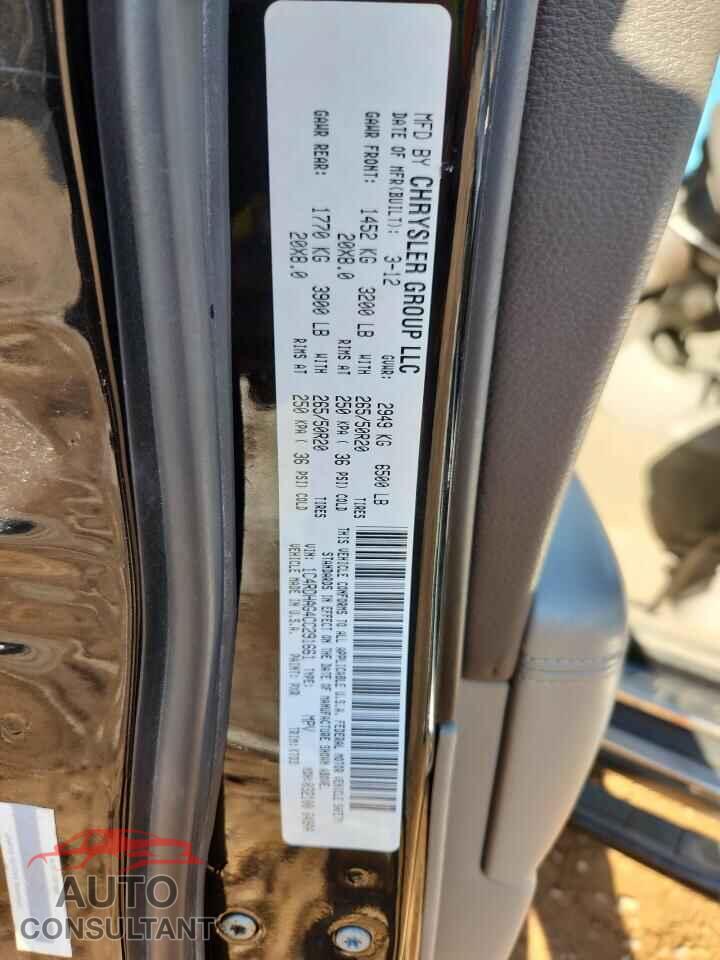 DODGE DURANGO 2012 - 1C4RDHAG4CC291661