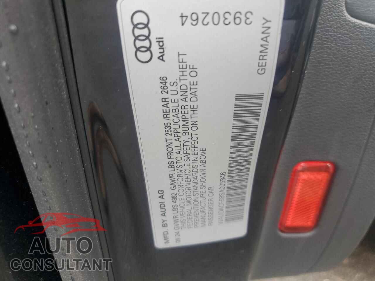 AUDI A5 2025 - WAUDACF58SA005346