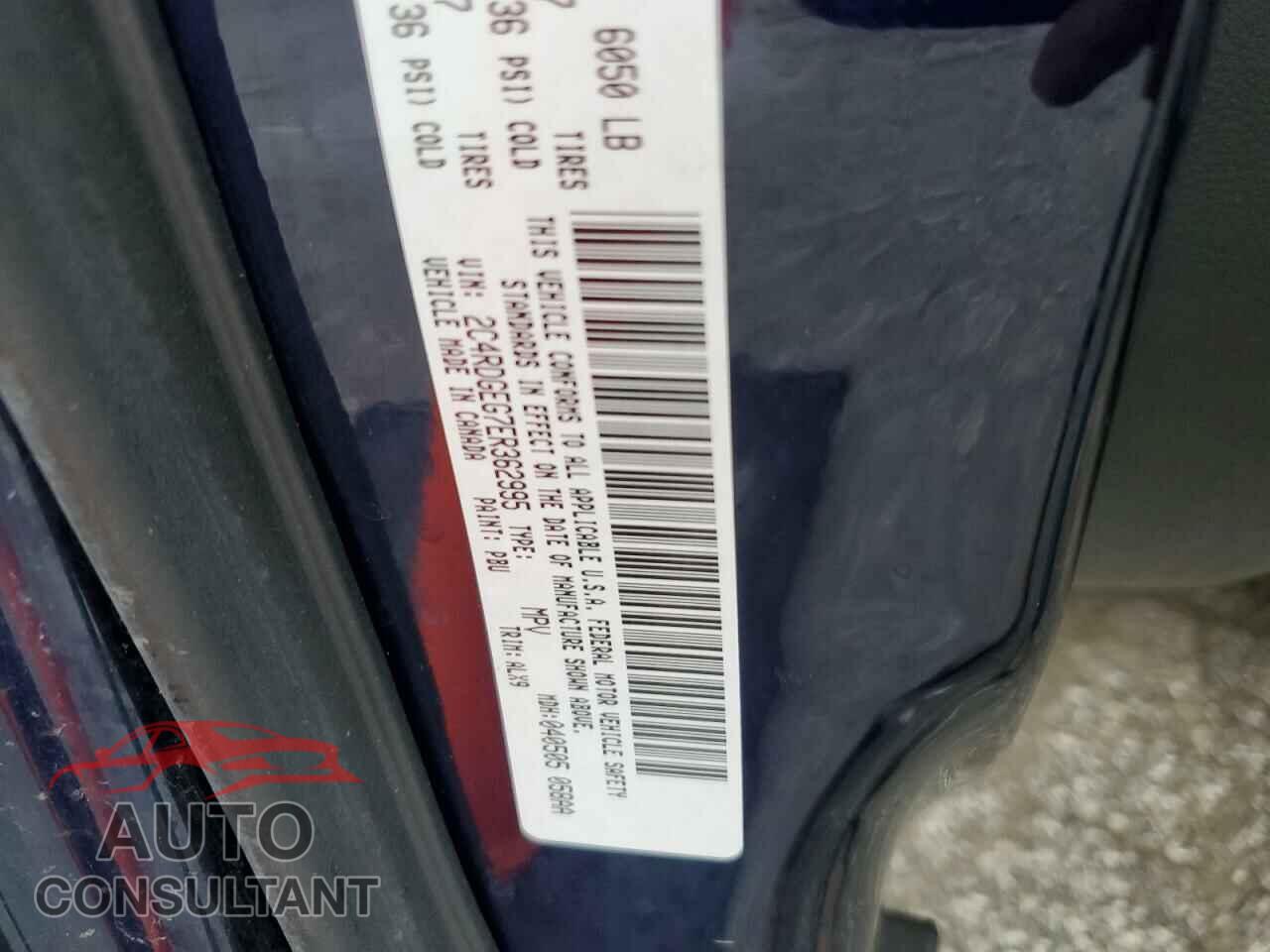 DODGE CARAVAN 2014 - 2C4RDGEG7ER362995