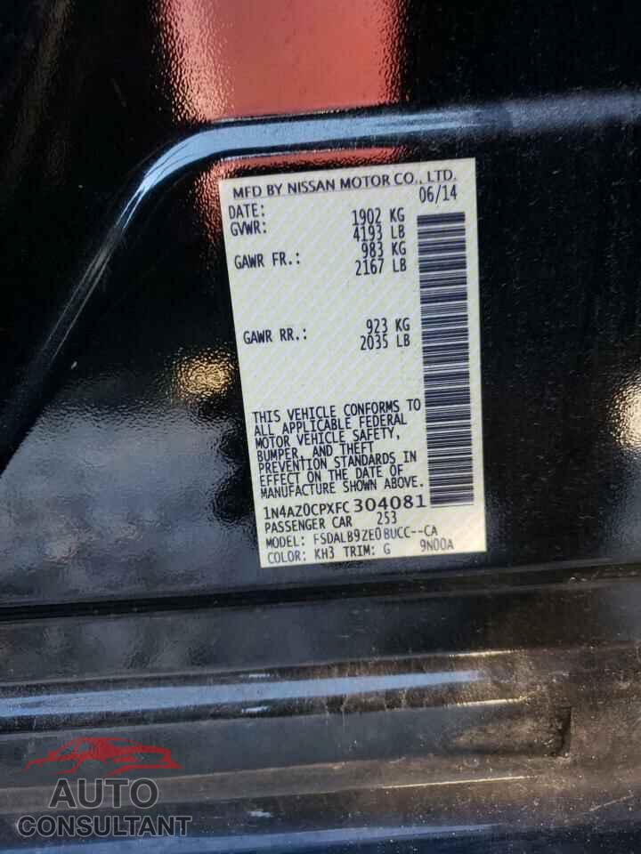 NISSAN LEAF 2015 - 1N4AZ0CPXFC304081
