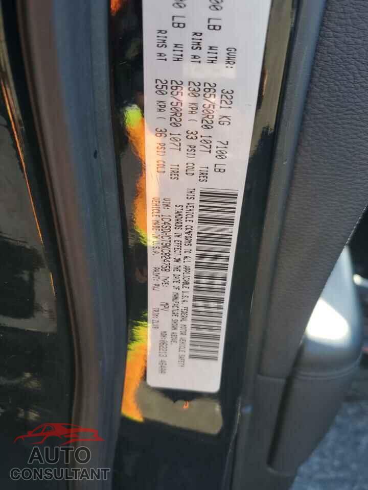 DODGE DURANGO 2019 - 1C4SDHCT9KC824758