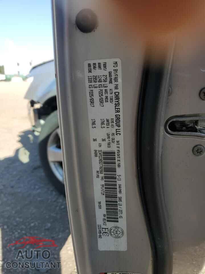 DODGE JOURNEY 2013 - 3C4PDCAB5DT702960