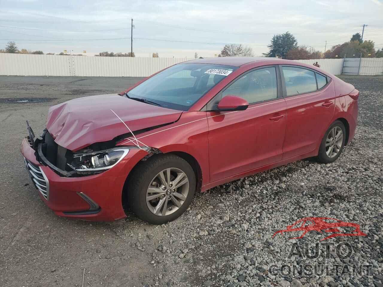 HYUNDAI ELANTRA 2017 - KMHD84LF3HU141386