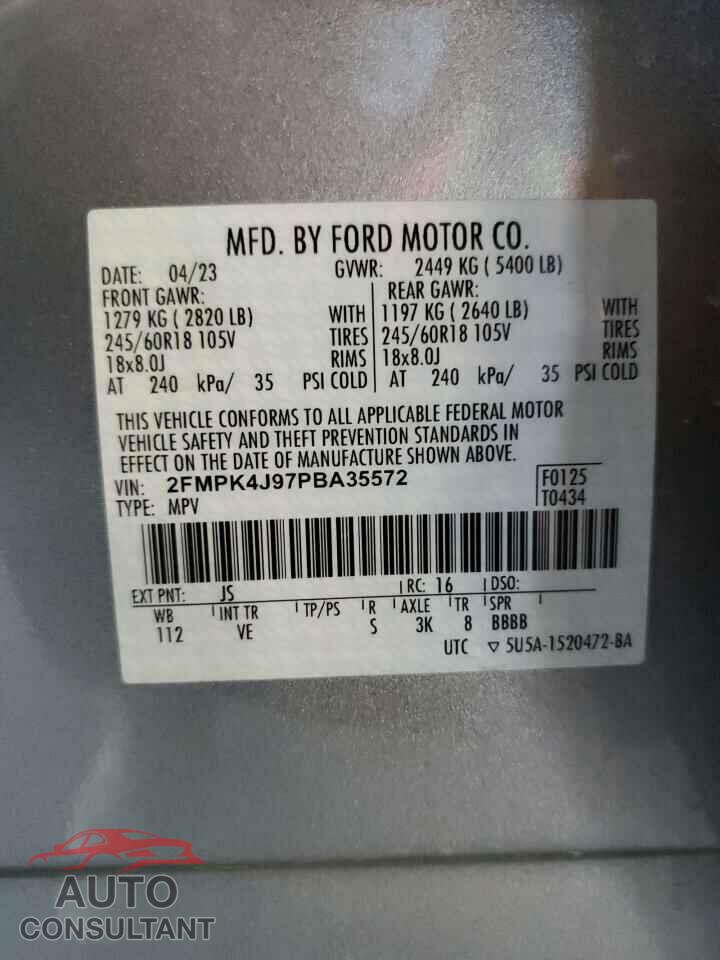 FORD EDGE 2023 - 2FMPK4J97PBA35572