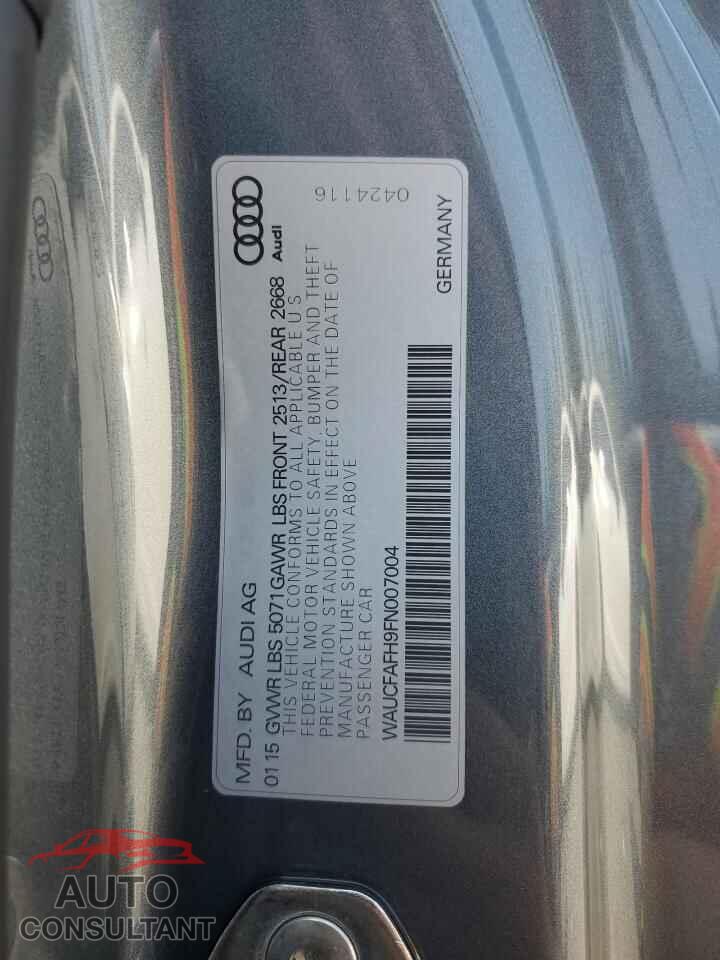 AUDI A5 2015 - WAUCFAFH9FN007004