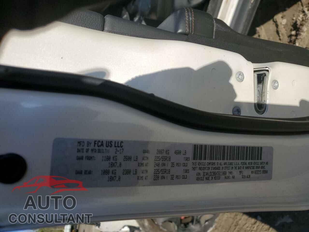 JEEP COMPASS 2017 - 3C4NJDCB6HT611060