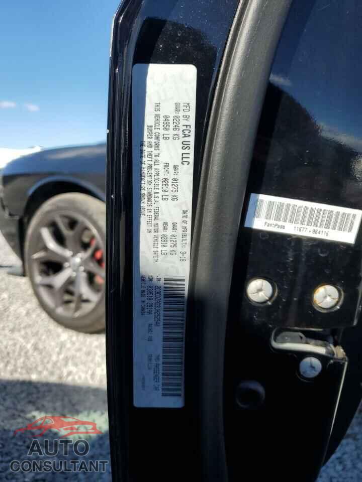 DODGE CHALLENGER 2018 - 2C3CDZAG3JH252540