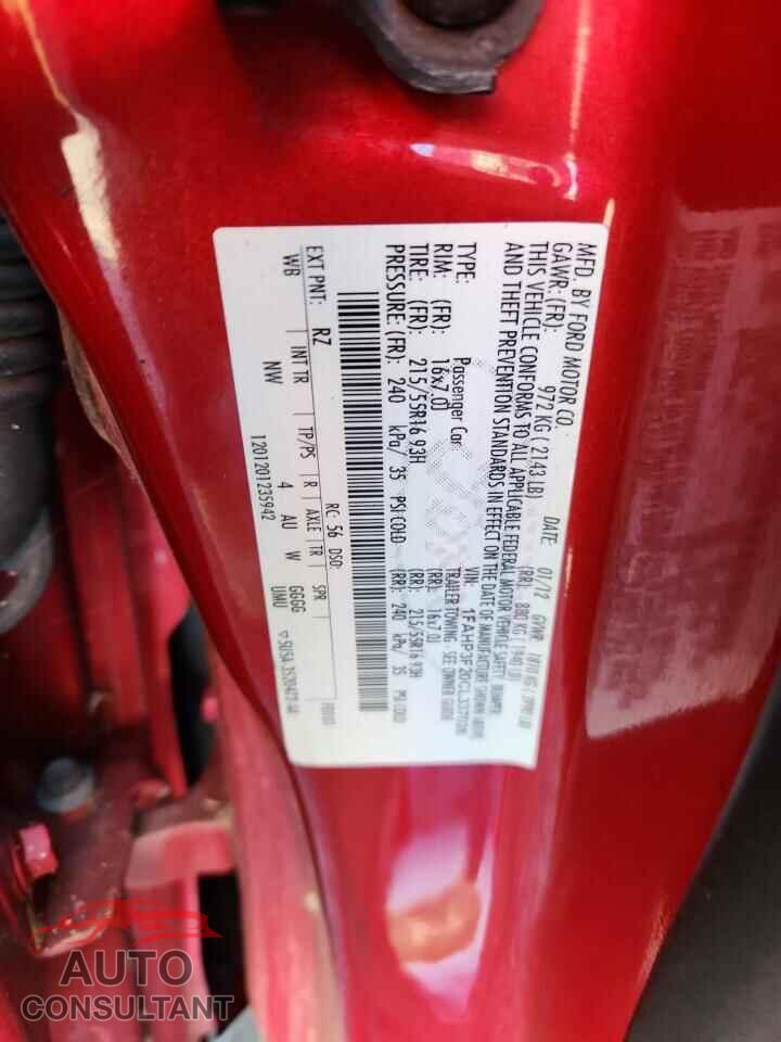 FORD FOCUS 2012 - 1FAHP3F20CL337026