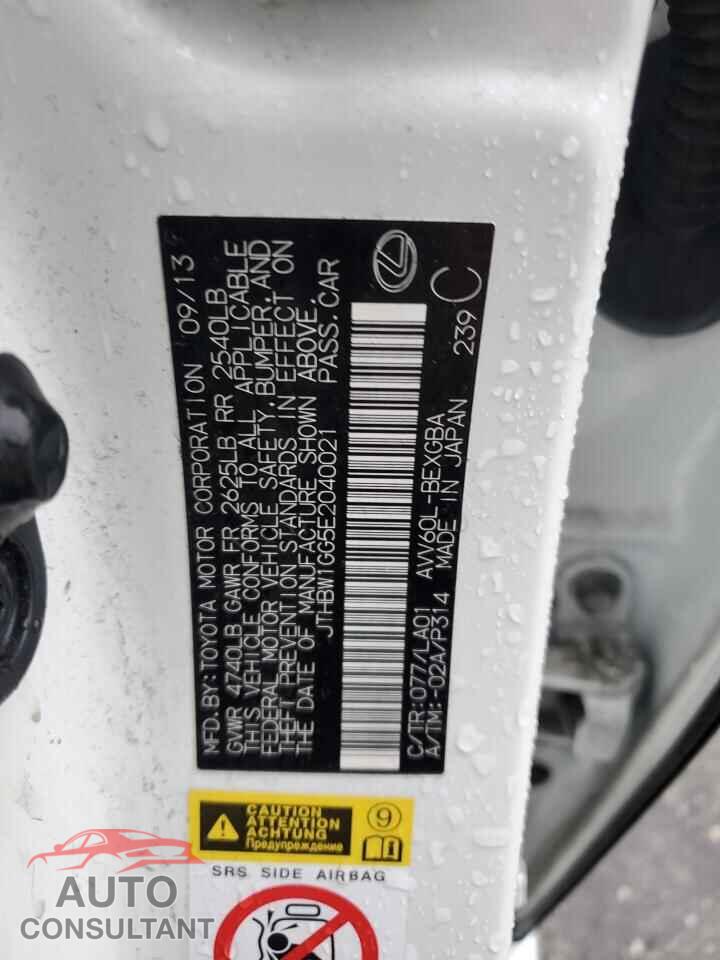 LEXUS ES300 2014 - JTHBW1GG5E2040021