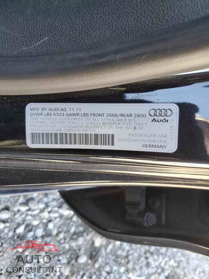 AUDI A7 2012 - WAU2GAFC3CN087358