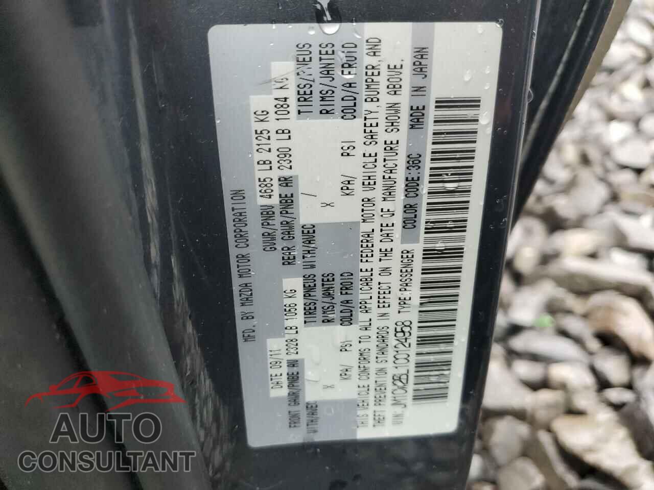 MAZDA 5 2012 - JM1CW2BL1C0124958
