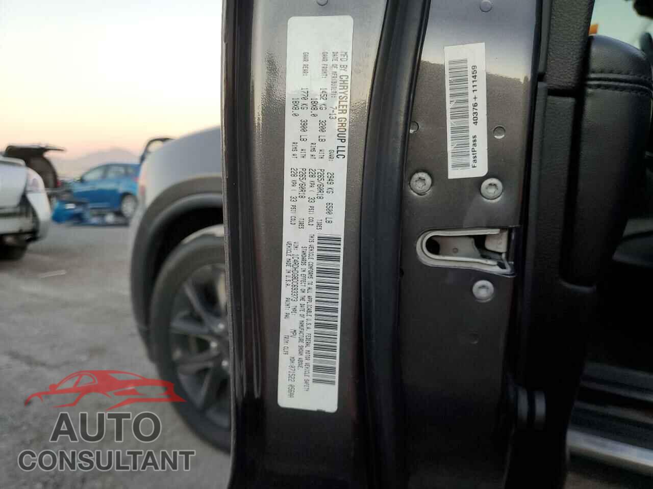 DODGE DURANGO 2013 - 1C4RDHDG8DC693373