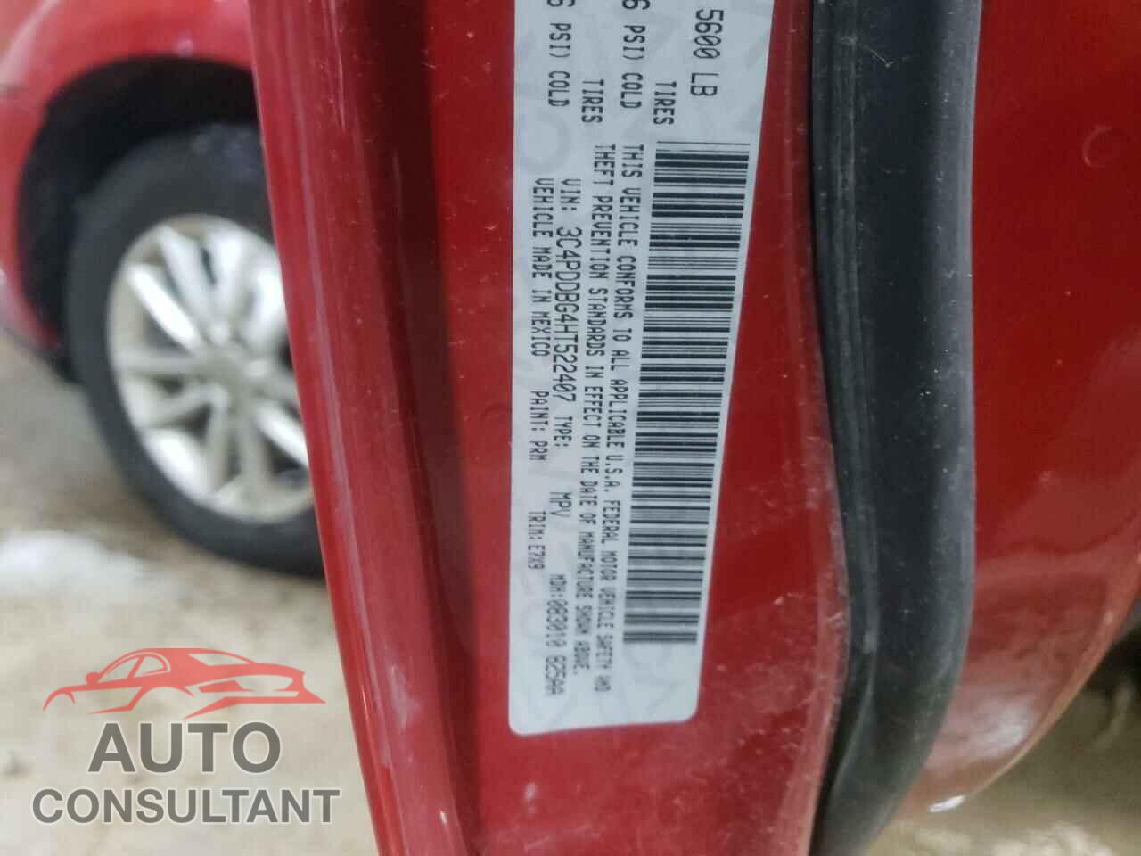 DODGE JOURNEY 2017 - 3C4PDDBG4HT522407