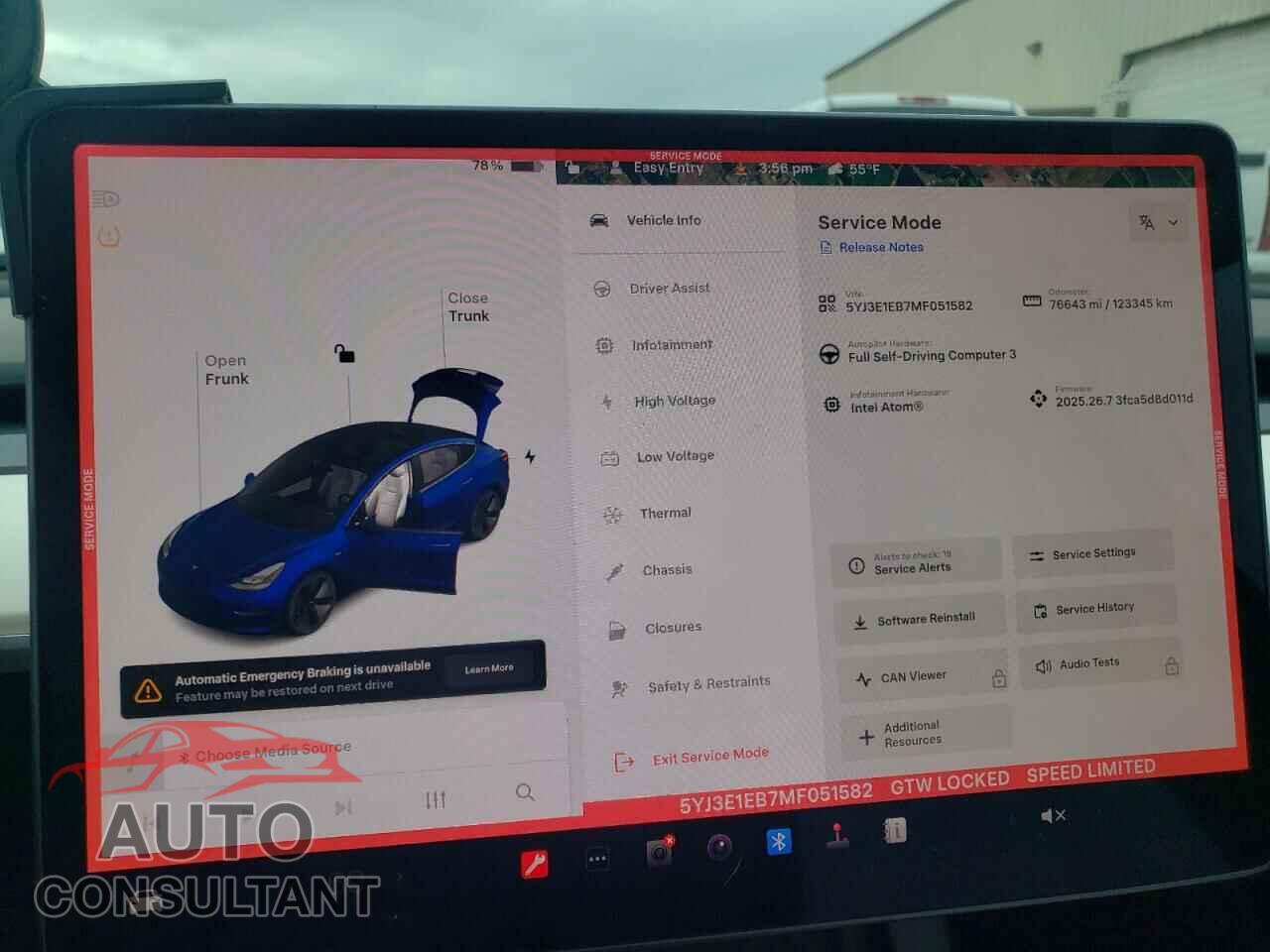 TESLA MODEL 3 2021 - 5YJ3E1EB7MF051582