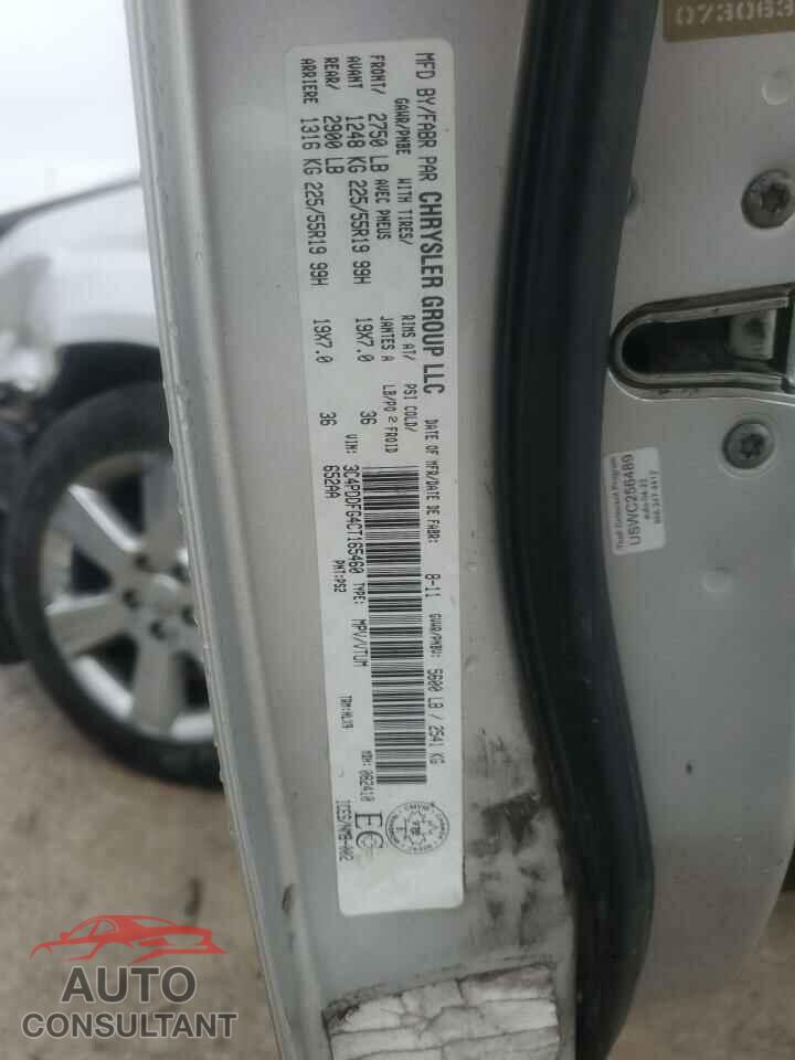 DODGE JOURNEY 2012 - 3C4PDDFG4CT165460