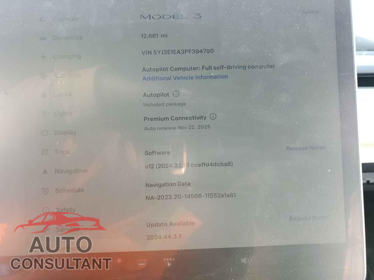 TESLA MODEL 3 2023 - 5YJ3E1EA3PF394790