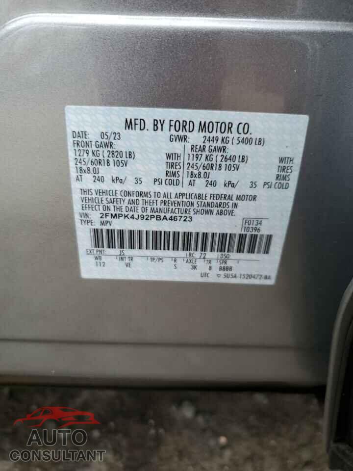 FORD EDGE 2023 - 2FMPK4J92PBA46723