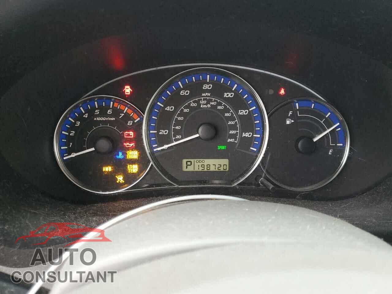 SUBARU FORESTER 2010 - JF2SH6CC8AH916617
