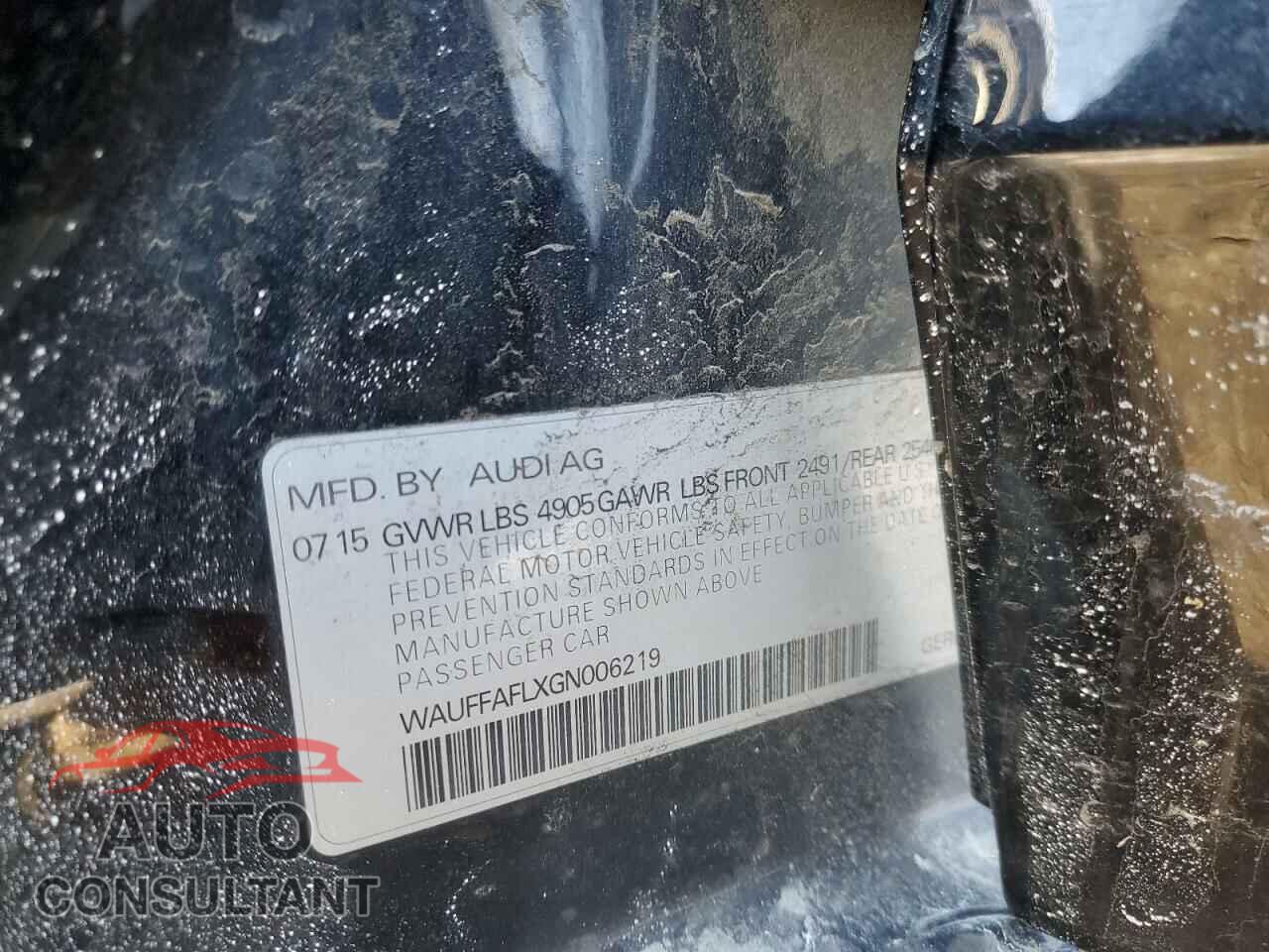 AUDI A4 2016 - WAUFFAFLXGN006219