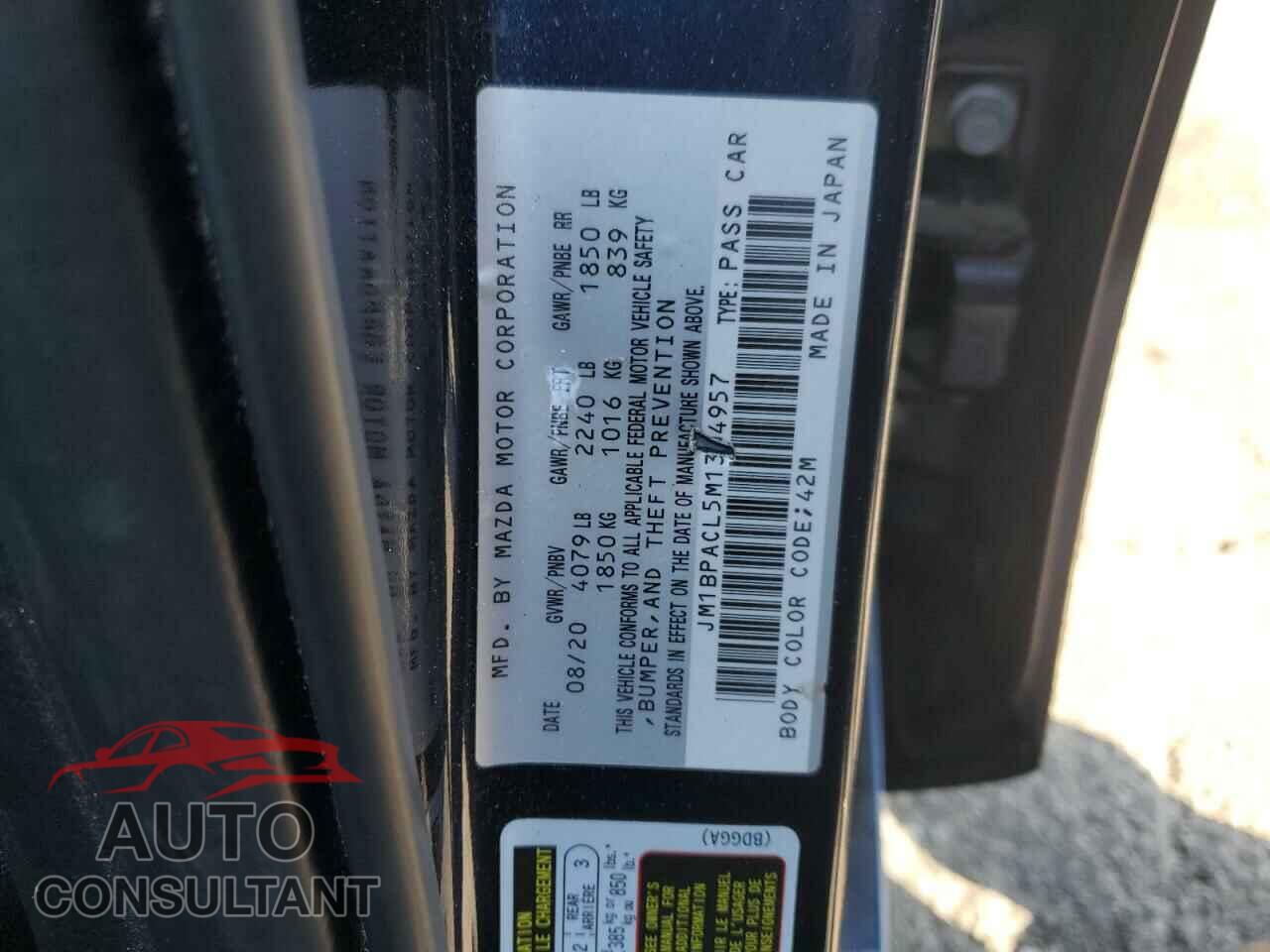 MAZDA 3 2021 - JM1BPACL5M1304957