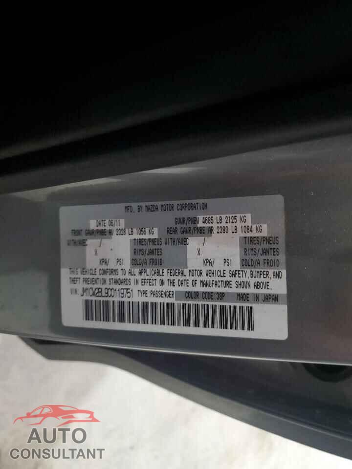 MAZDA 5 2012 - JM1CW2BL9C0119751