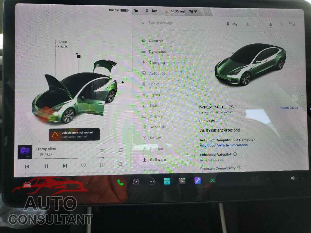 TESLA MODEL 3 2017 - 5YJ3E1EA7HF001052