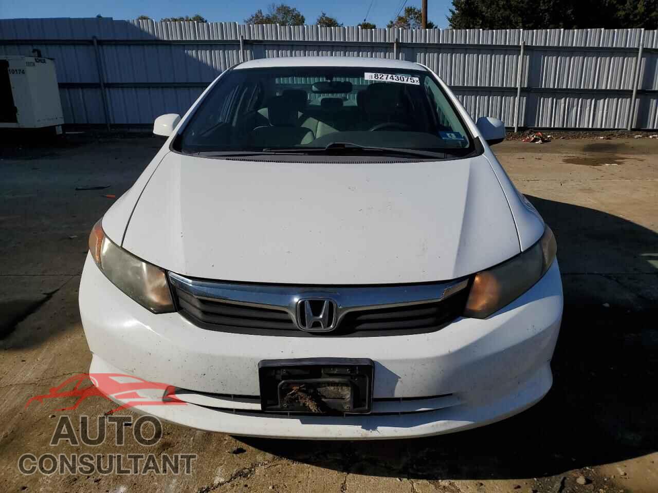 HONDA CIVIC 2012 - 2HGFB2F51CH315135
