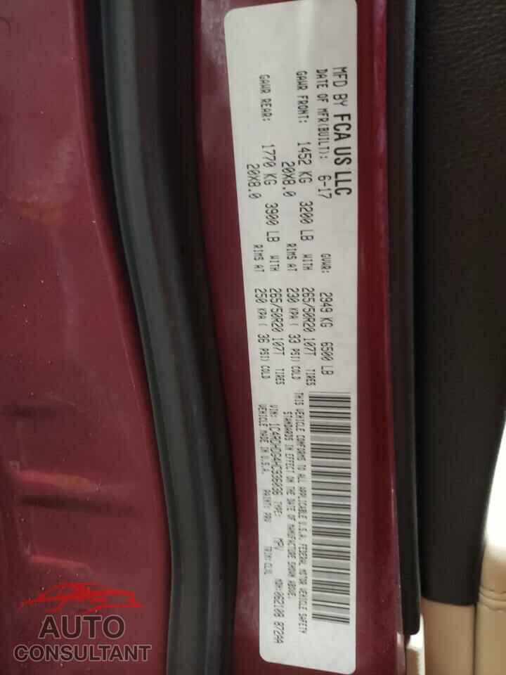 DODGE DURANGO 2017 - 1C4RDHDG4HC936036