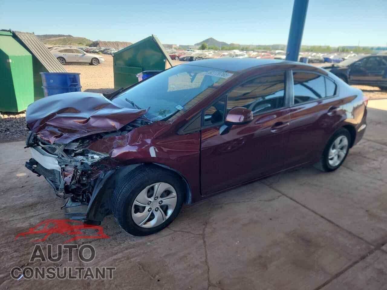 HONDA CIVIC 2013 - 2HGFB2F5XDH576393