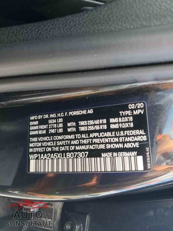 PORSCHE MACAN 2020 - WP1AA2A5XLLB07307