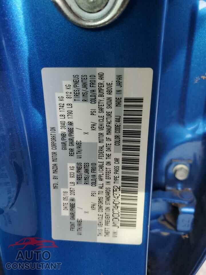 MAZDA CX-3 2017 - JM1DKDC74H0143752