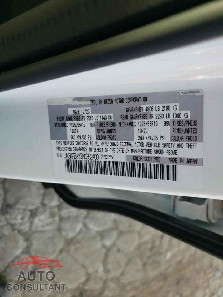 MAZDA CX-5 2021 - JM3KFBAY3M0352400