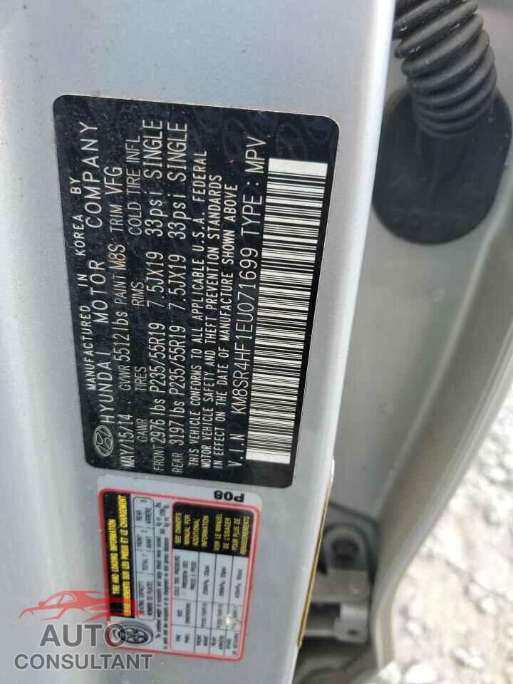 HYUNDAI SANTA FE 2014 - KM8SR4HF1EU071699