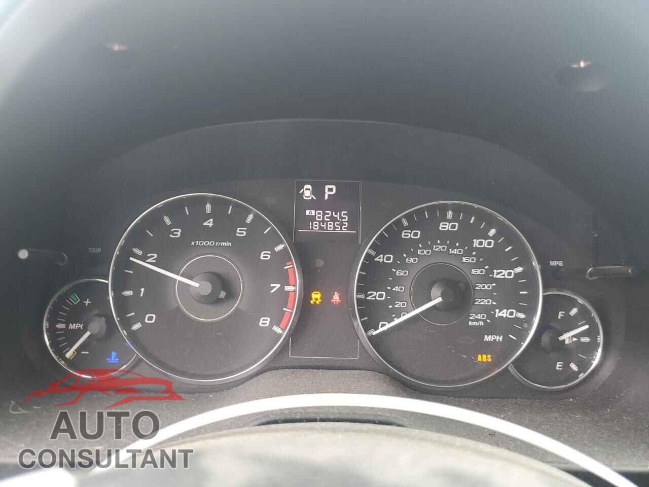 SUBARU OUTBACK 2012 - 4S4BRBCC2C3296038