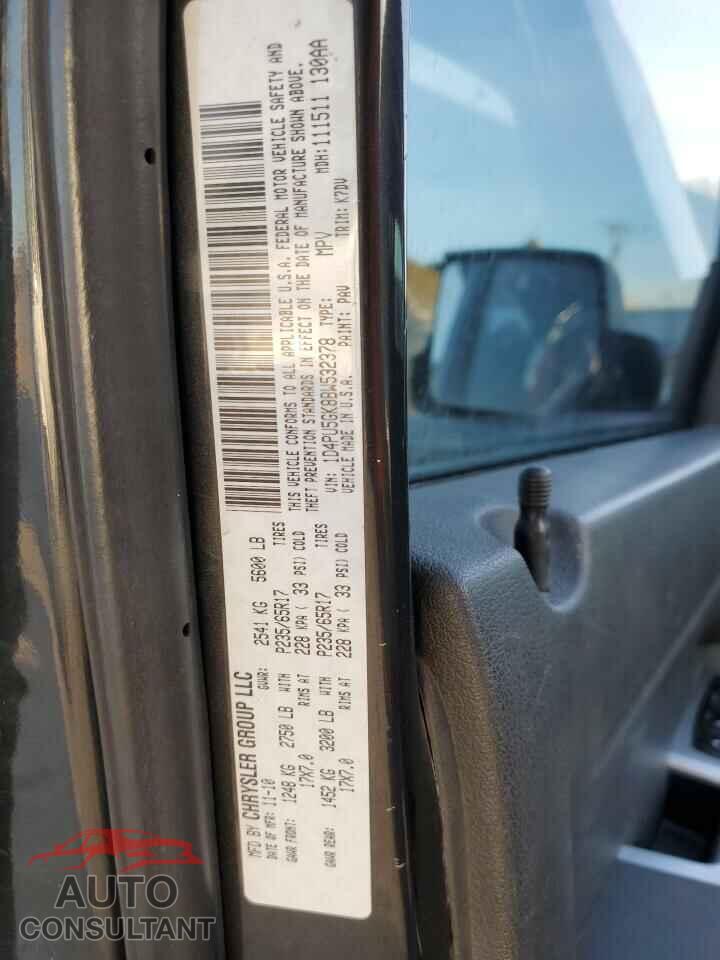 DODGE NITRO 2011 - 1D4PU5GK8BW532378
