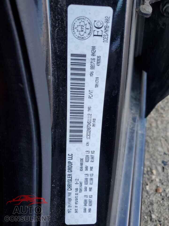 DODGE AVENGER 2013 - 1C3CDZAB7DN511112