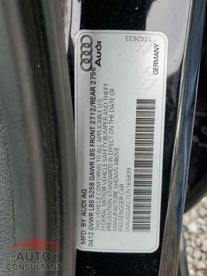 AUDI A6 2012 - WAUGGAFC7CN165839