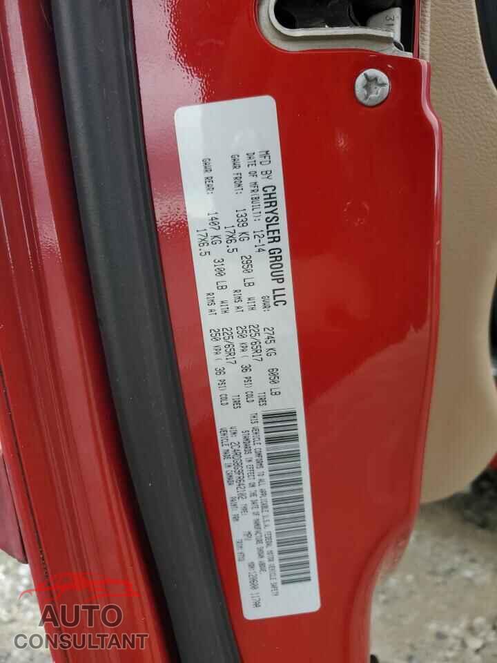 DODGE CARAVAN 2015 - 2C4RDGBG9FR642102