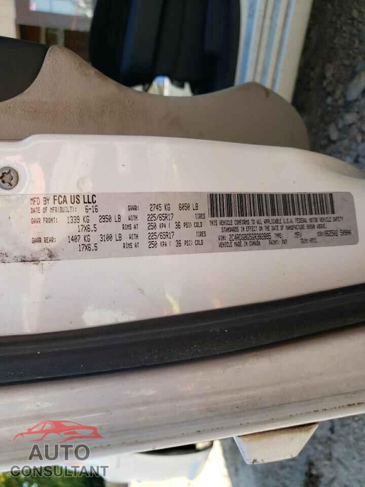 DODGE CARAVAN 2016 - 2C4RDGBG5GR382895