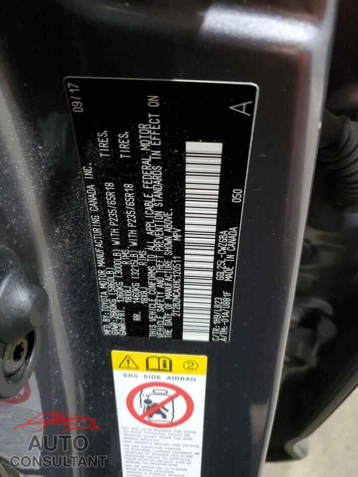 LEXUS RX350 2017 - 2T2BZMCAXHC120511