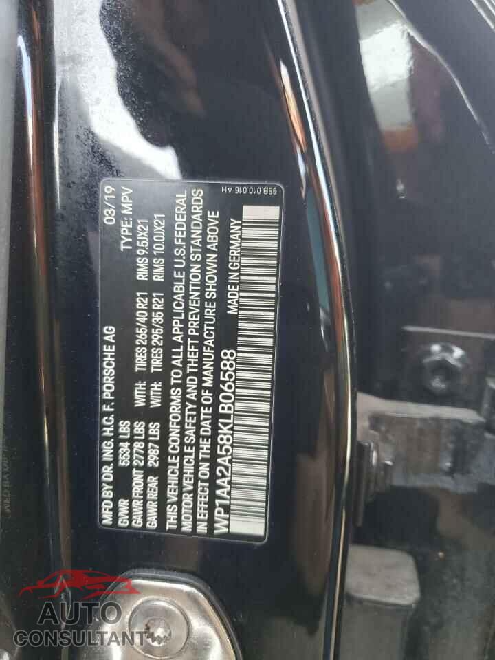 PORSCHE MACAN 2019 - WP1AA2A58KLB06588