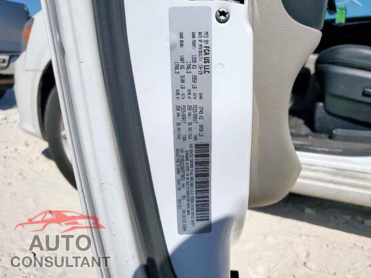 DODGE CARAVAN 2019 - 2C4RDGCG6KR770631