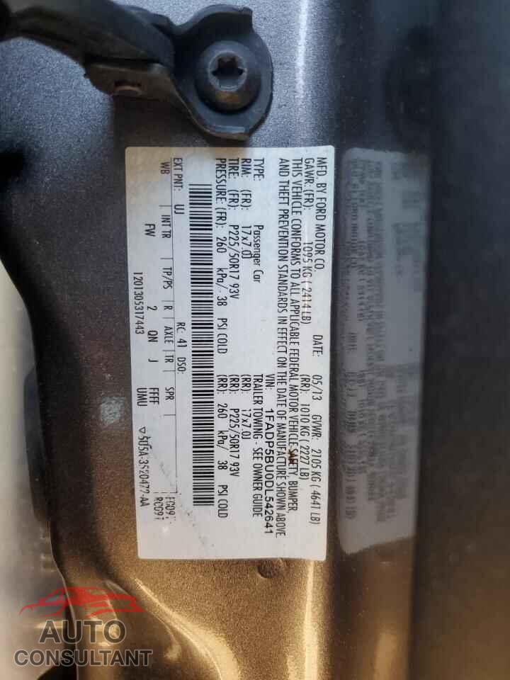 FORD CMAX 2013 - 1FADP5BU0DL542641