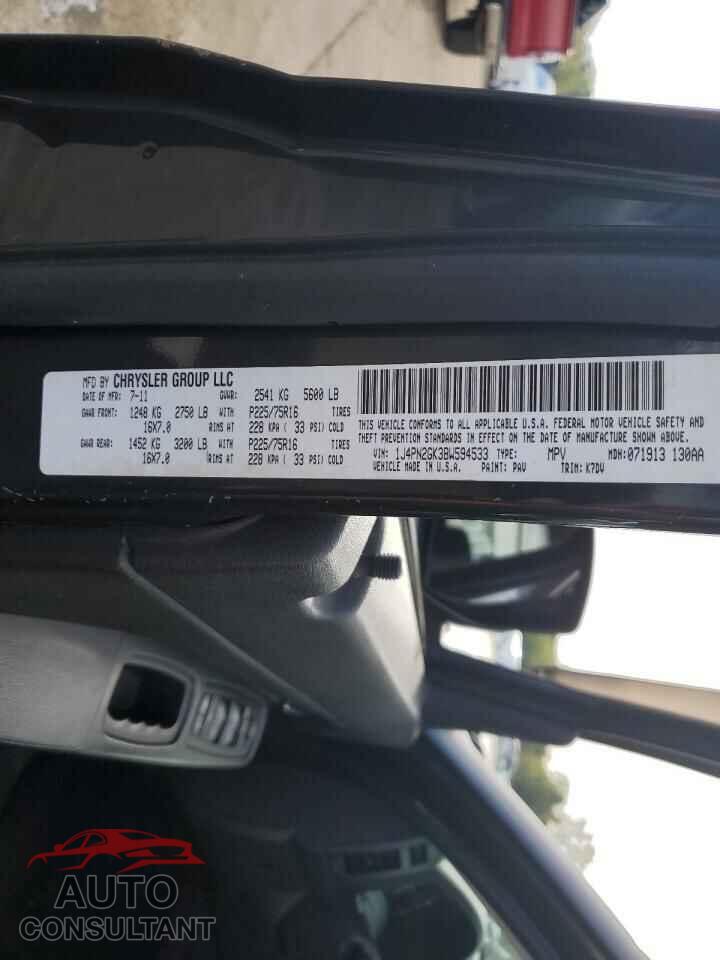 JEEP LIBERTY 2011 - 1J4PN2GK3BW594533